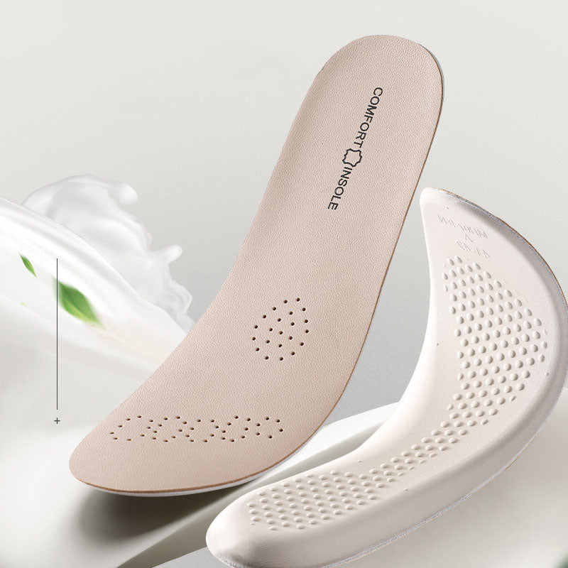 Genuine Leather Breathable Comfort Shoe Insoles