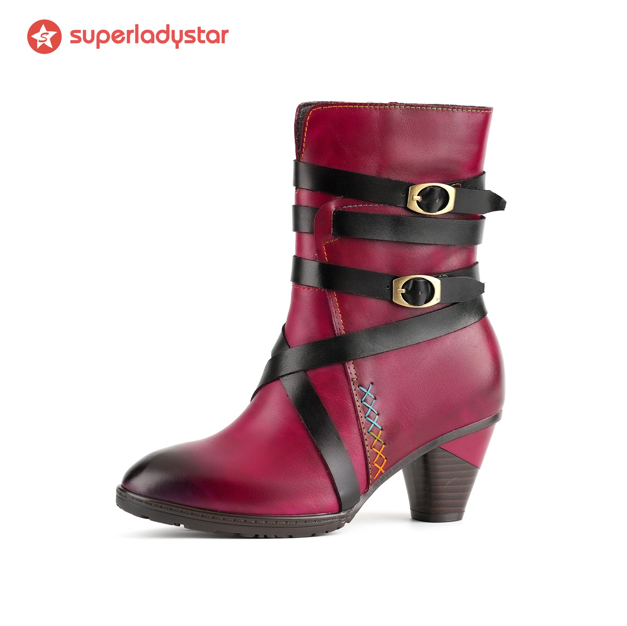 Botas vintage Midnight Stride com alça