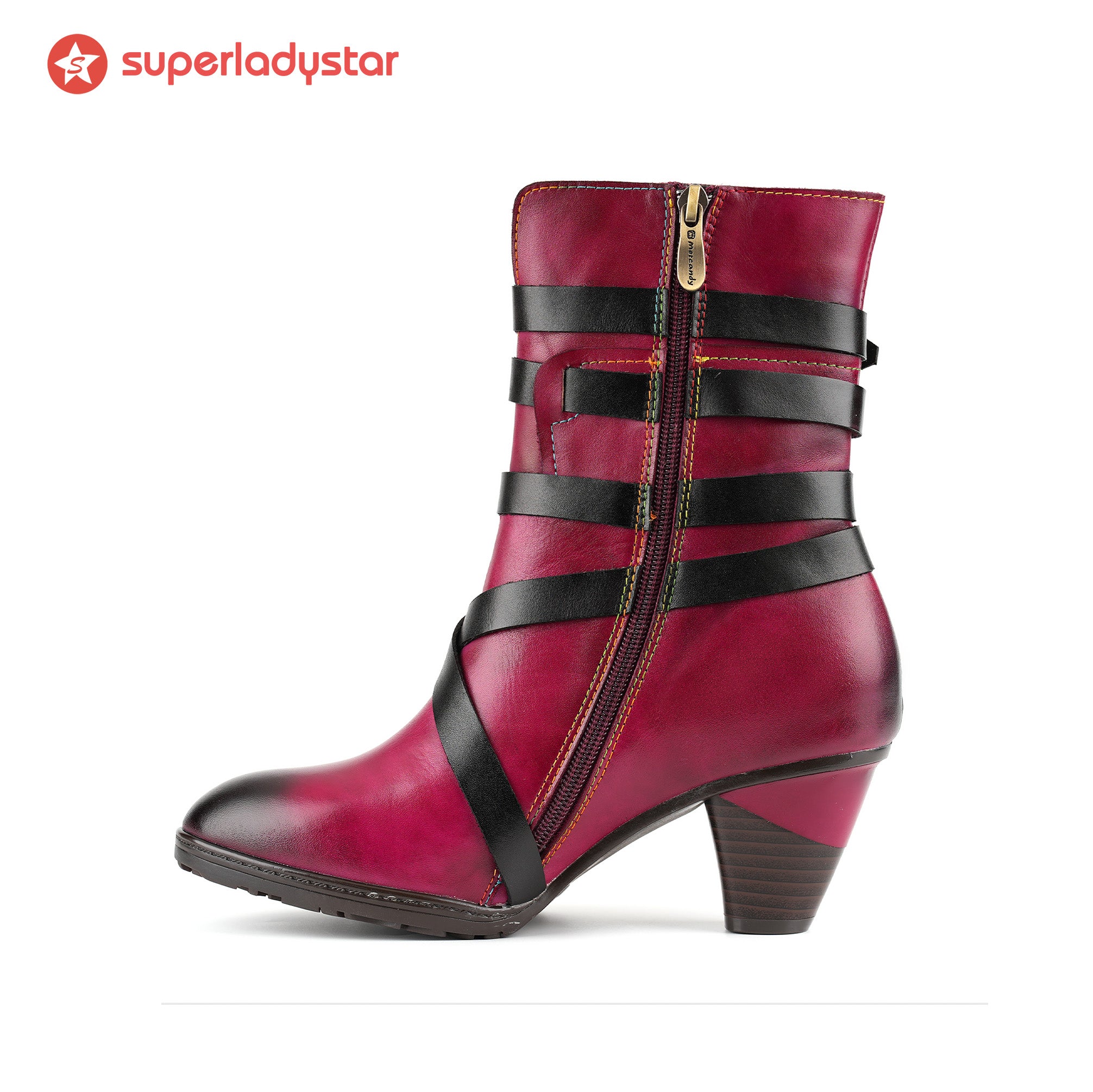 Botas vintage Midnight Stride com alça