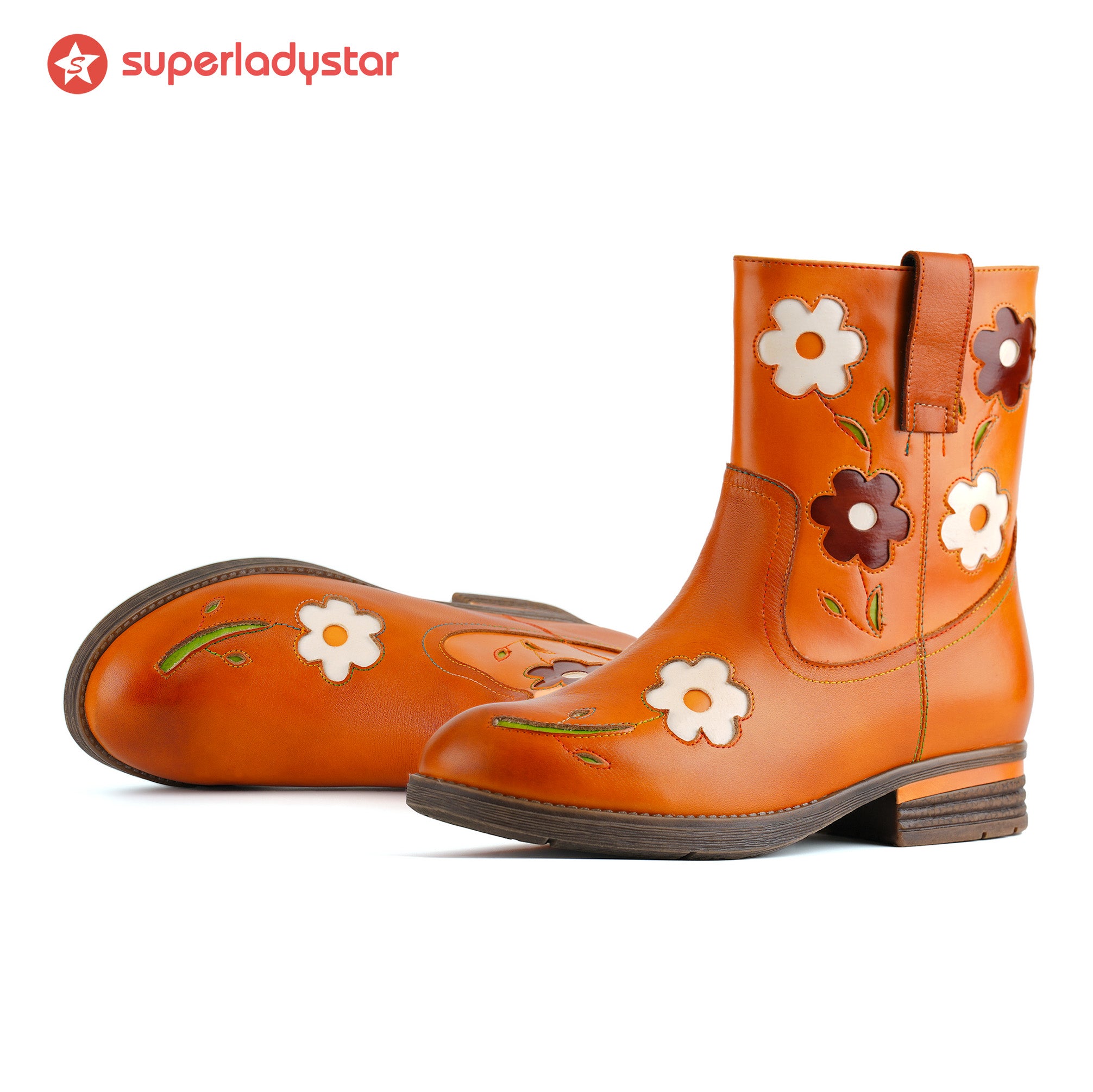 Bottes de cheville de marguerite ensoleillée