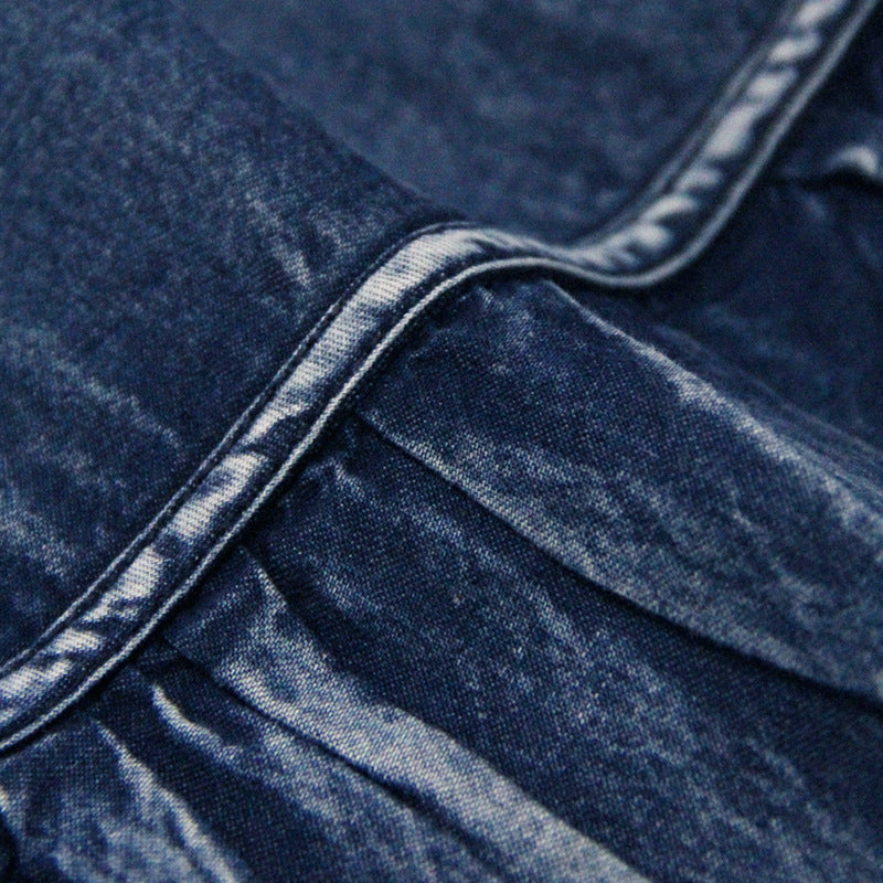 Jupe en jean à échappé vintage