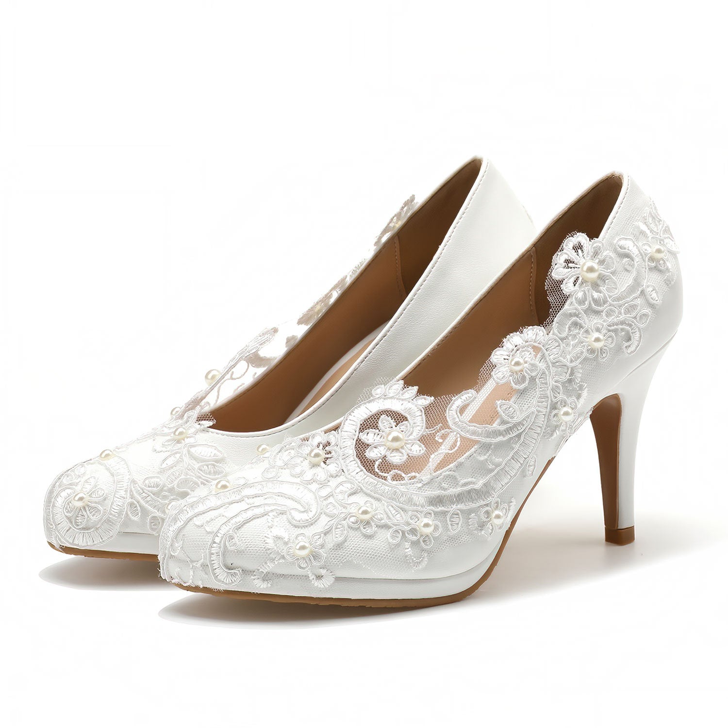 Elegant Lace Bridal Pump