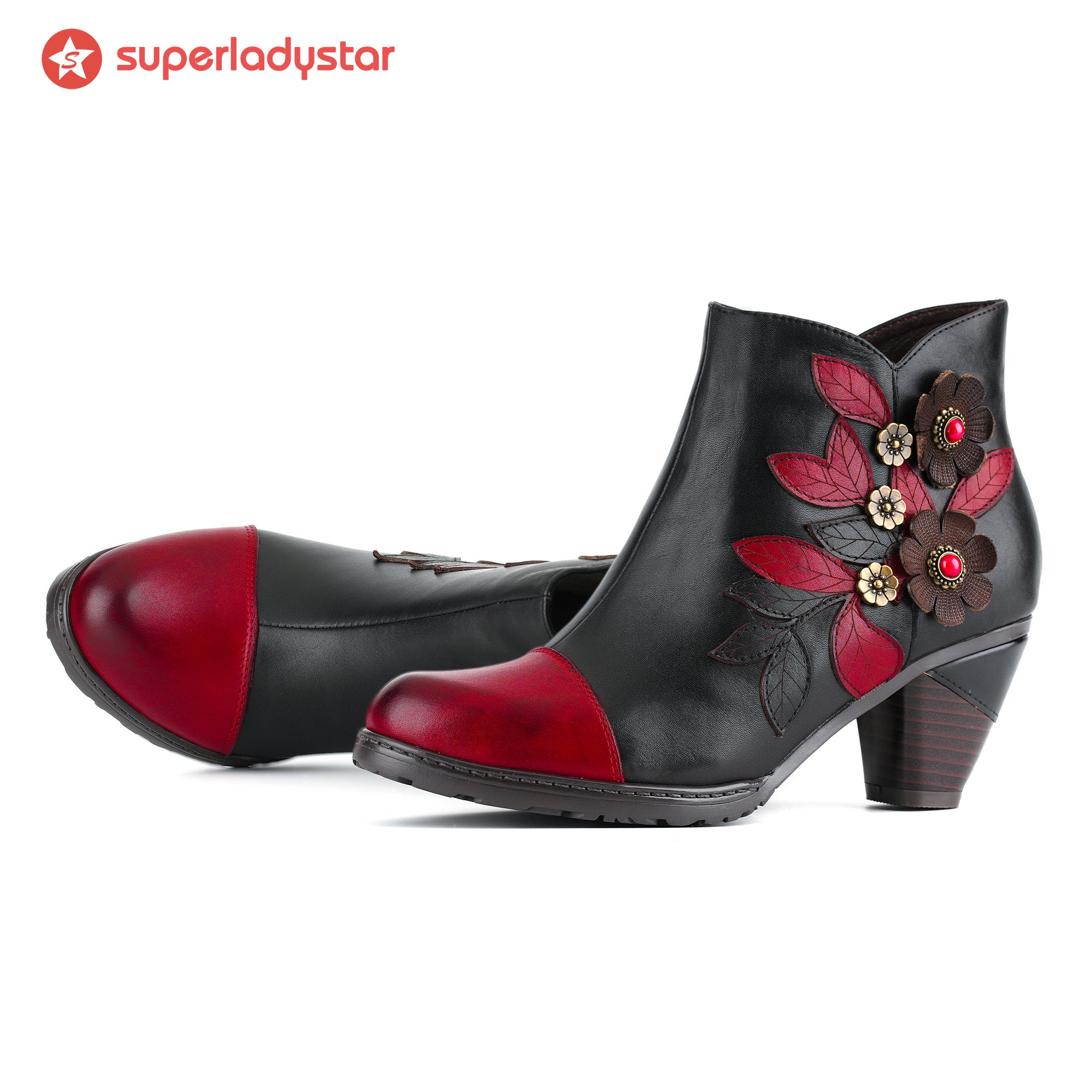 Retro Boho Floral Charme Botas