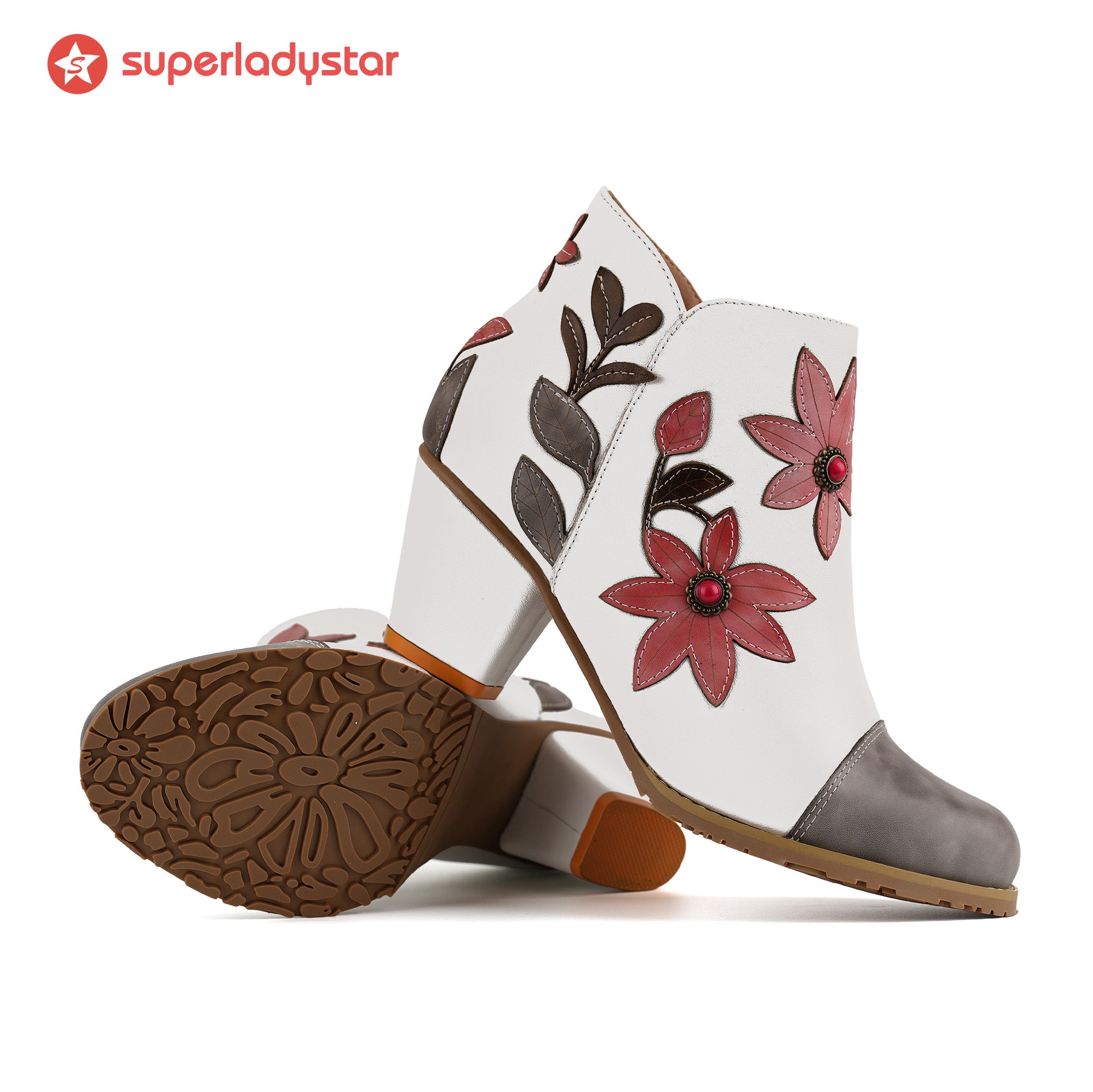 Botines de gracia floral