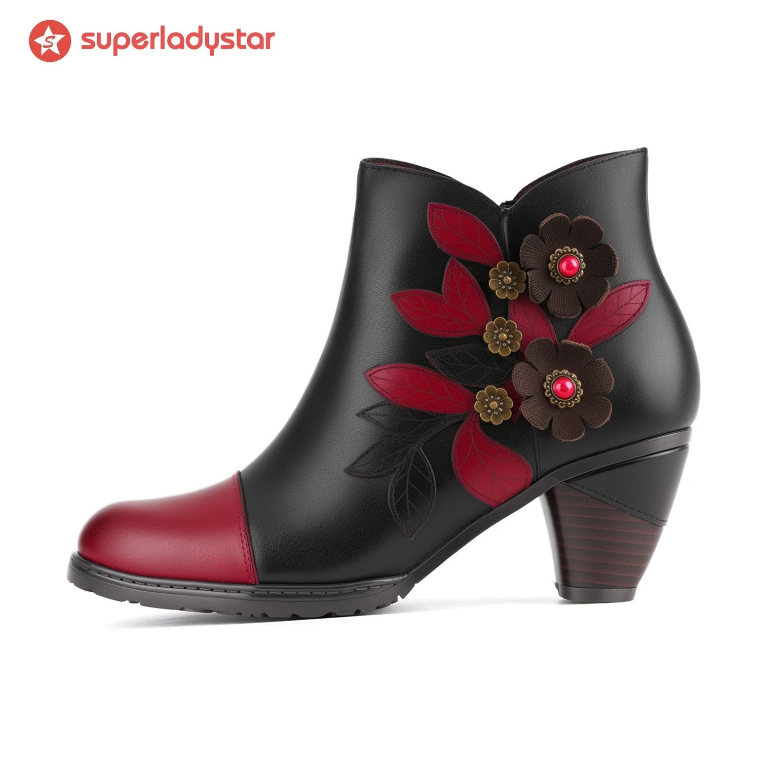 Retro Boho Floral Charme Botas