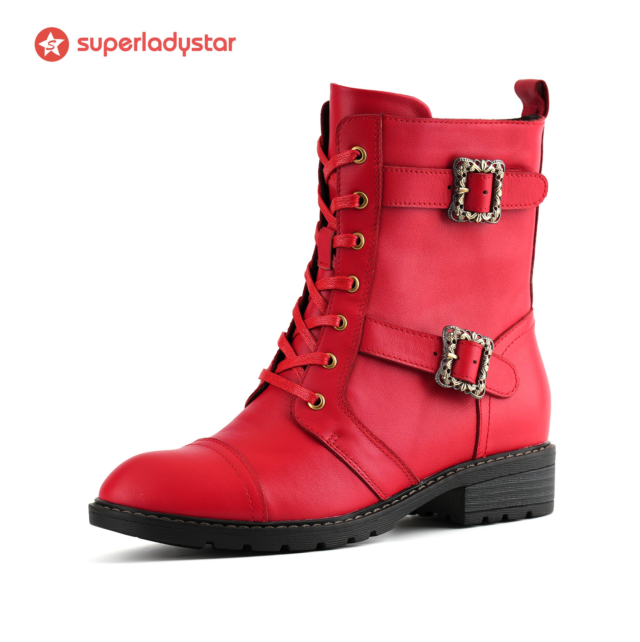 Botas rasas com cadarço floral Timeless Grace