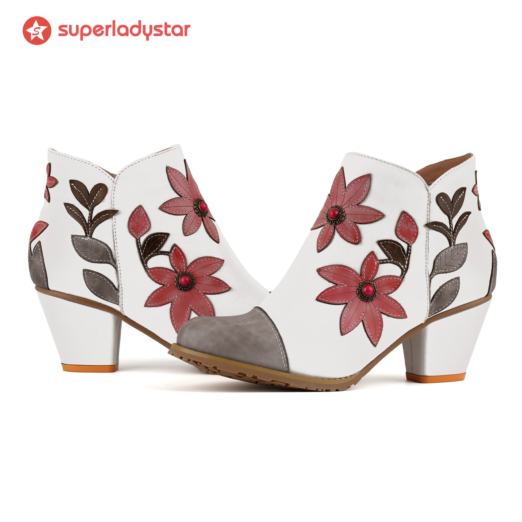 Botines de gracia floral