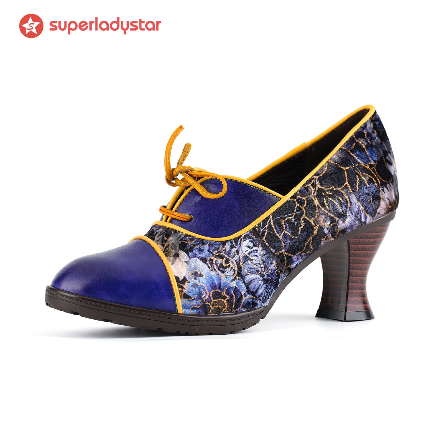 Floral Fantasy Lace-Up Pumps