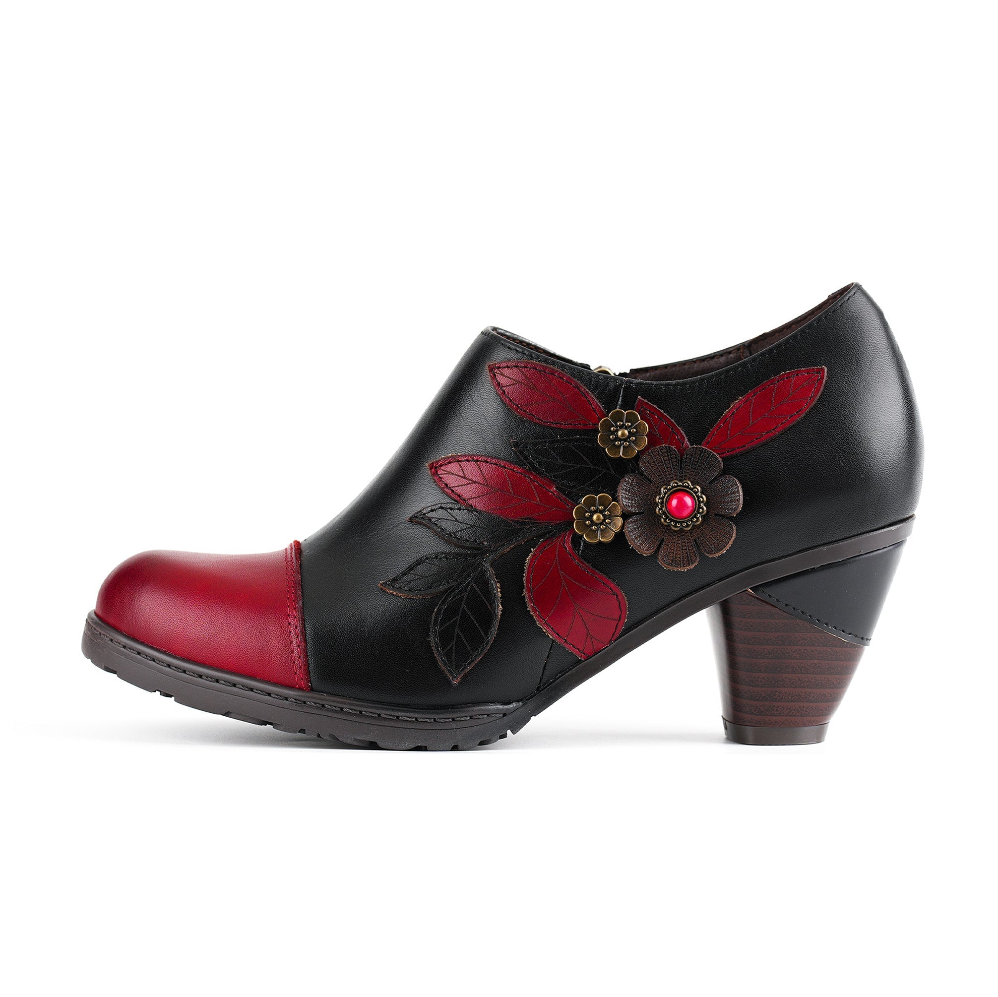 Bombas de charme floral retro boho