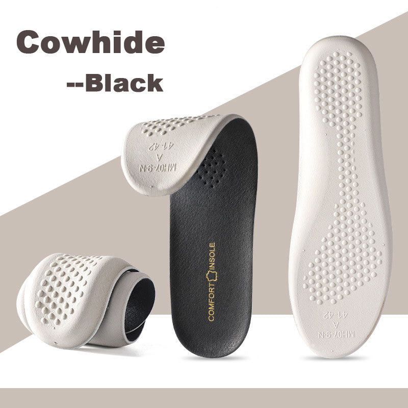 Genuine Leather Breathable Comfort Shoe Insoles