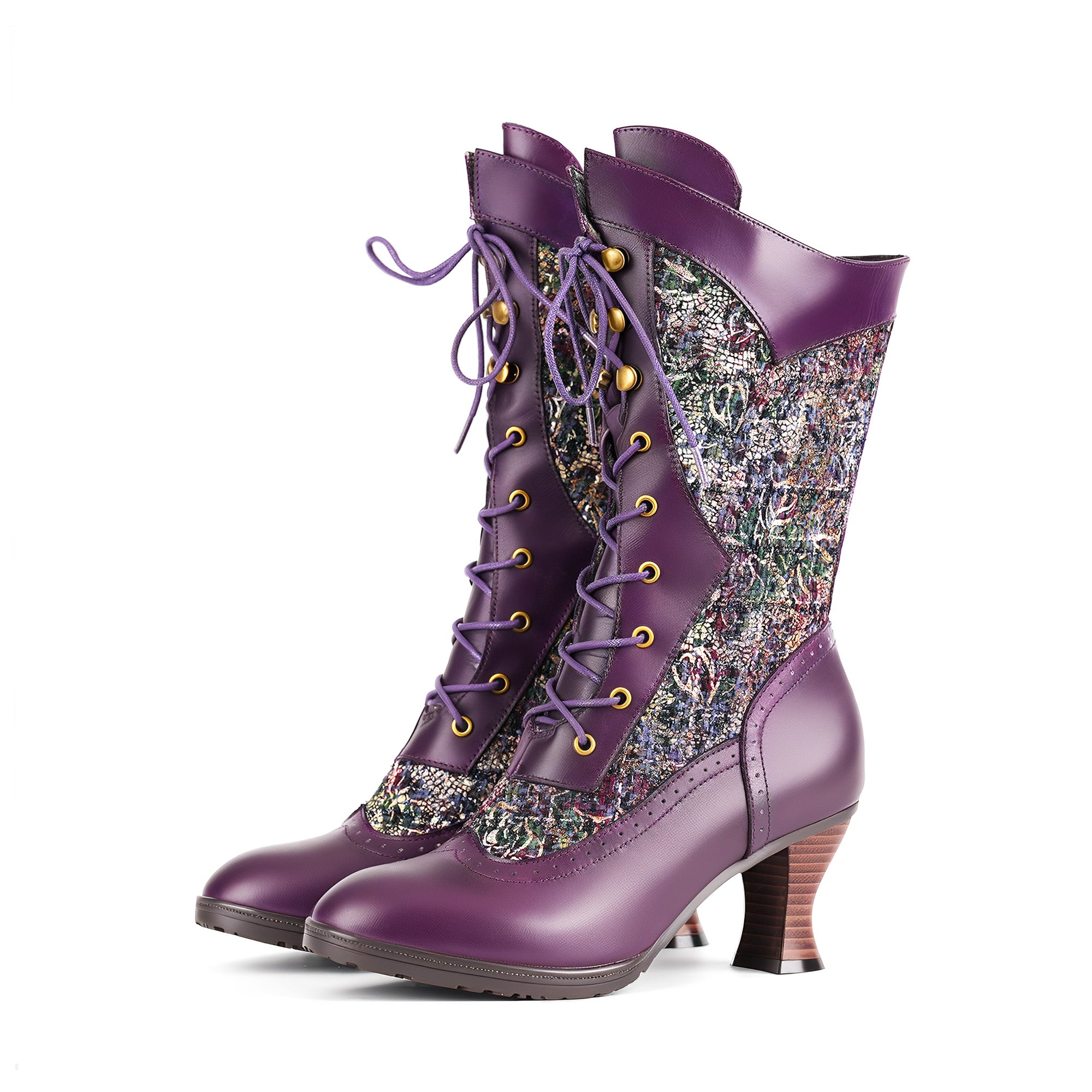 Victorian Elegance Mid-Calf Boots