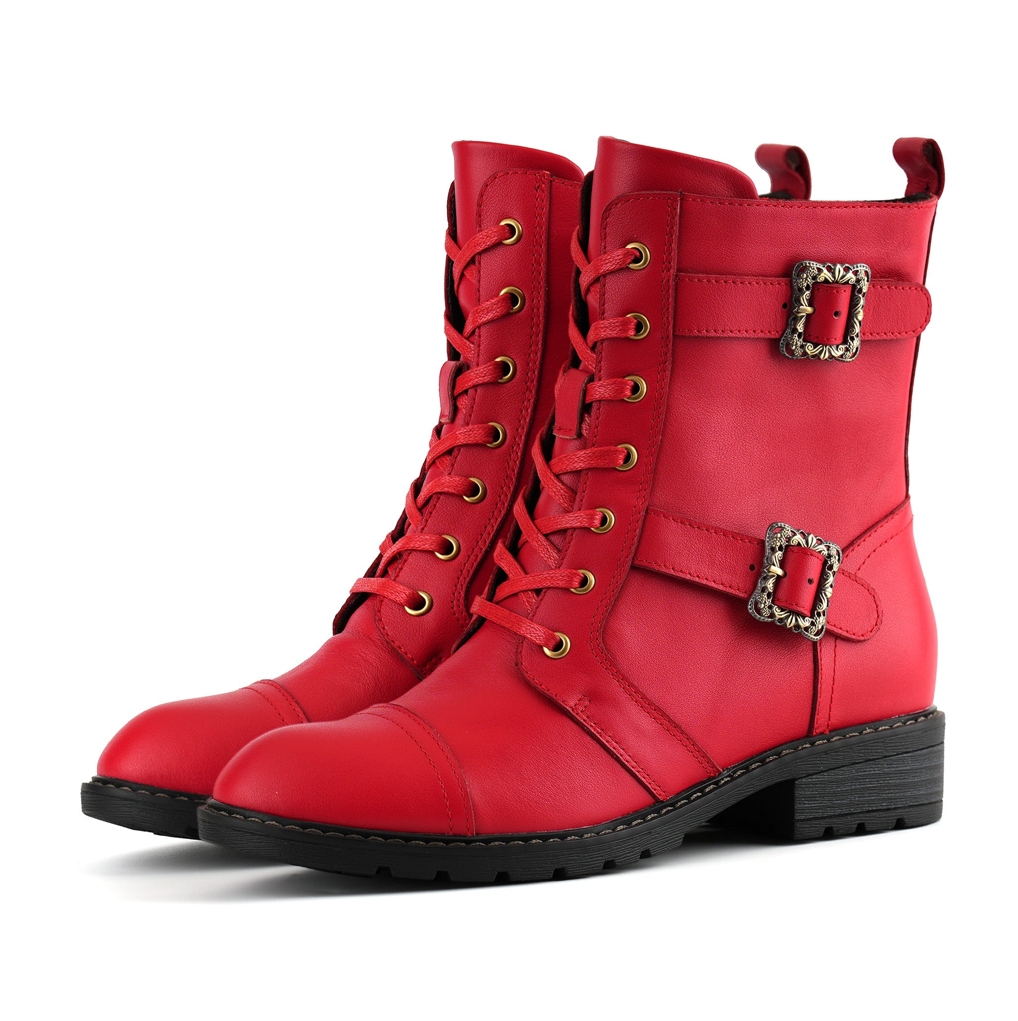 Botas rasas com cadarço floral Timeless Grace