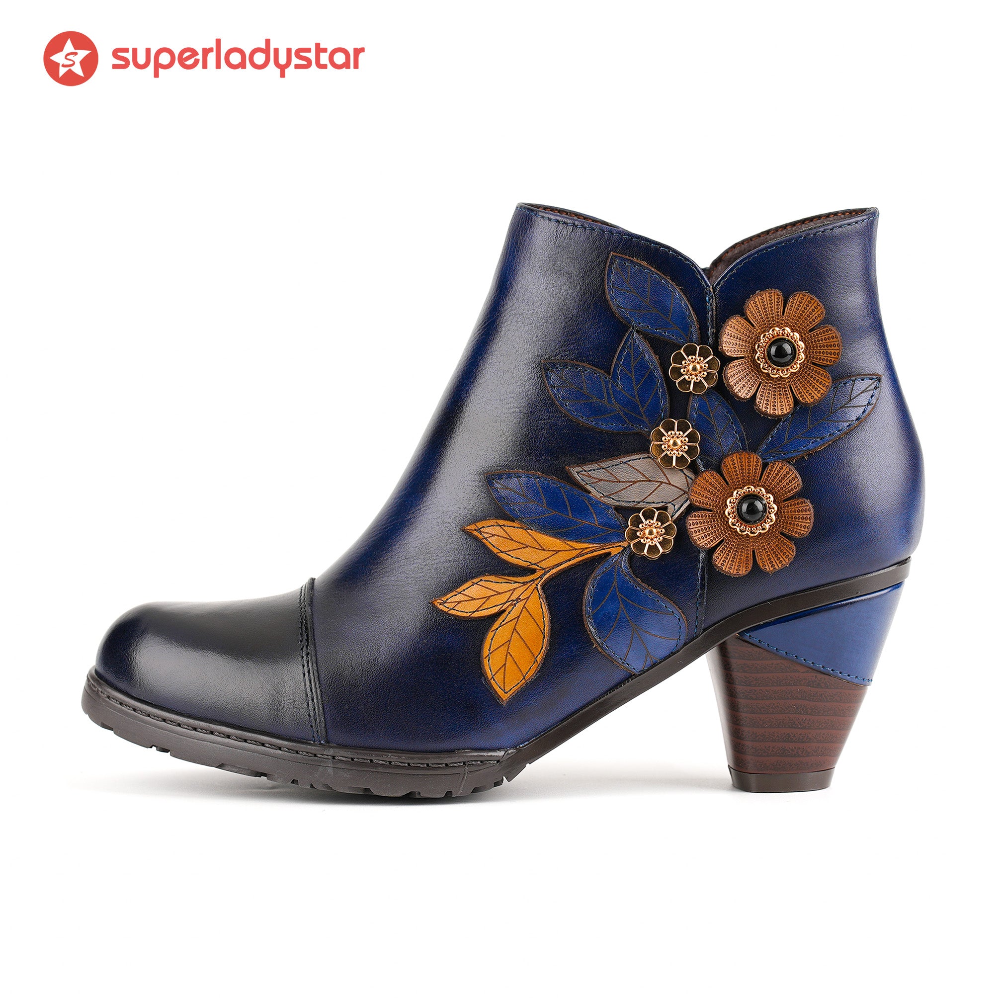 Retro Boho Floral Charme Botas