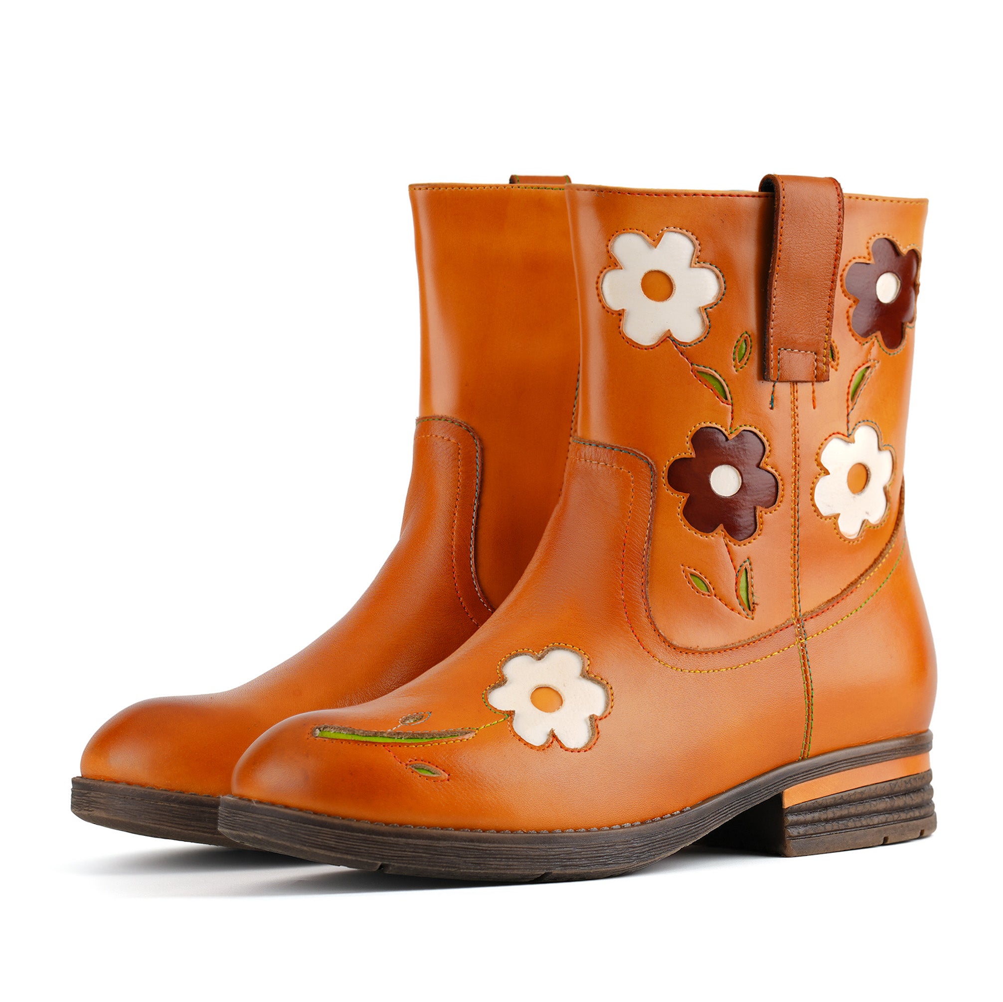 Bottes de cheville de marguerite ensoleillée