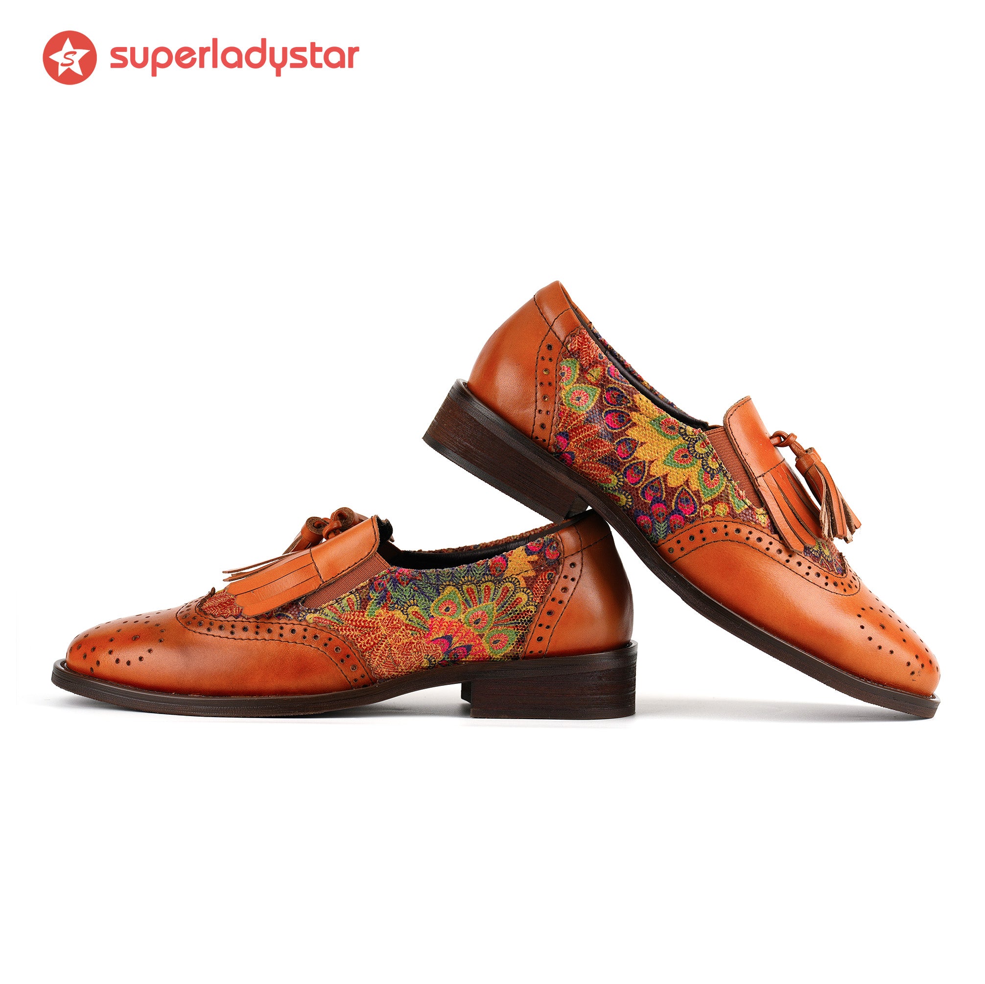 Sunset Flora Tassel Flat Shoes(Pre-order)