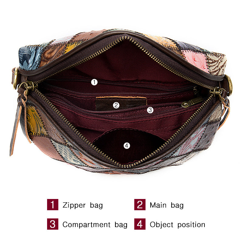 Sac de coquille de couleur élégante vintage Elegant Crossbody