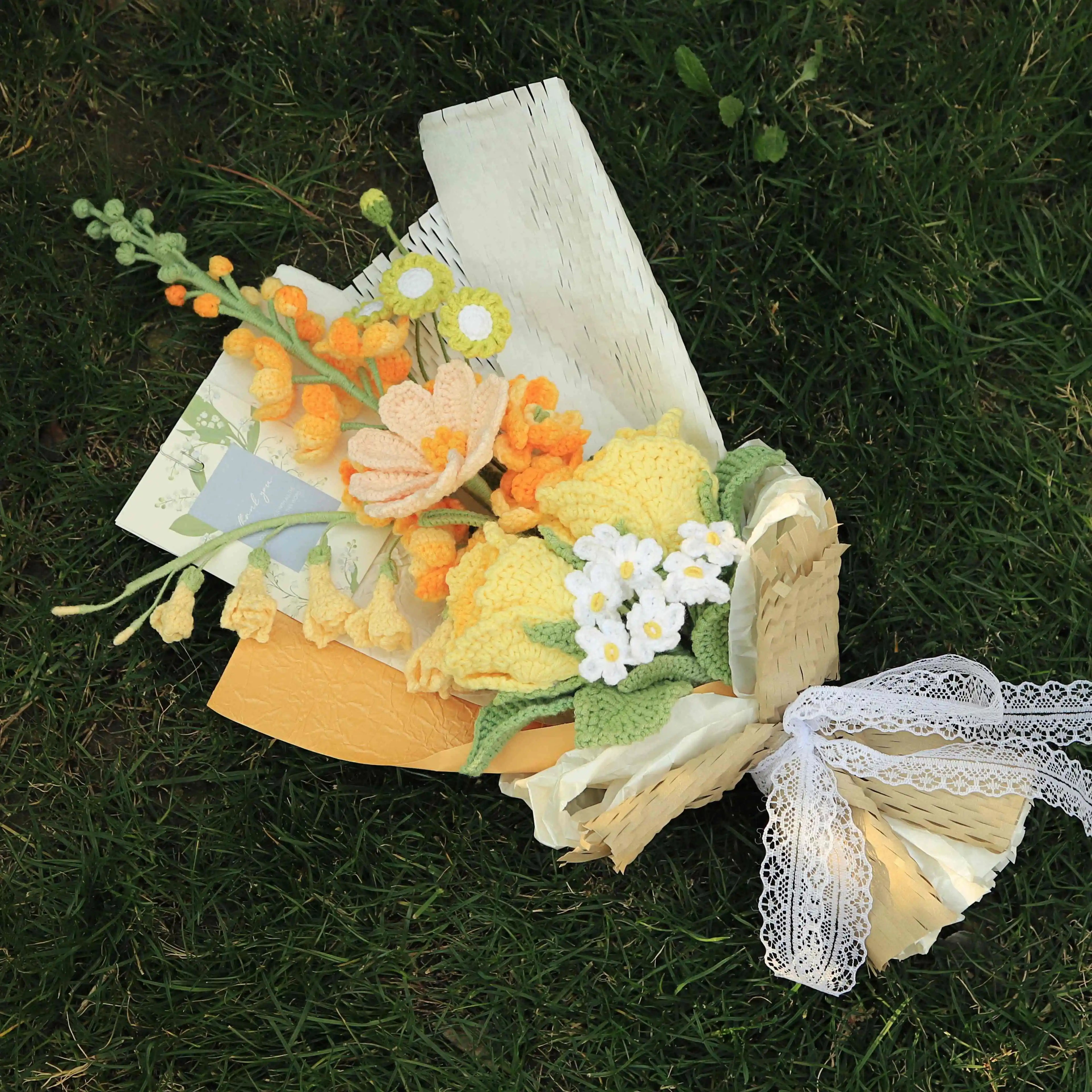 Premium Handmade Rose Yarn Bouquet