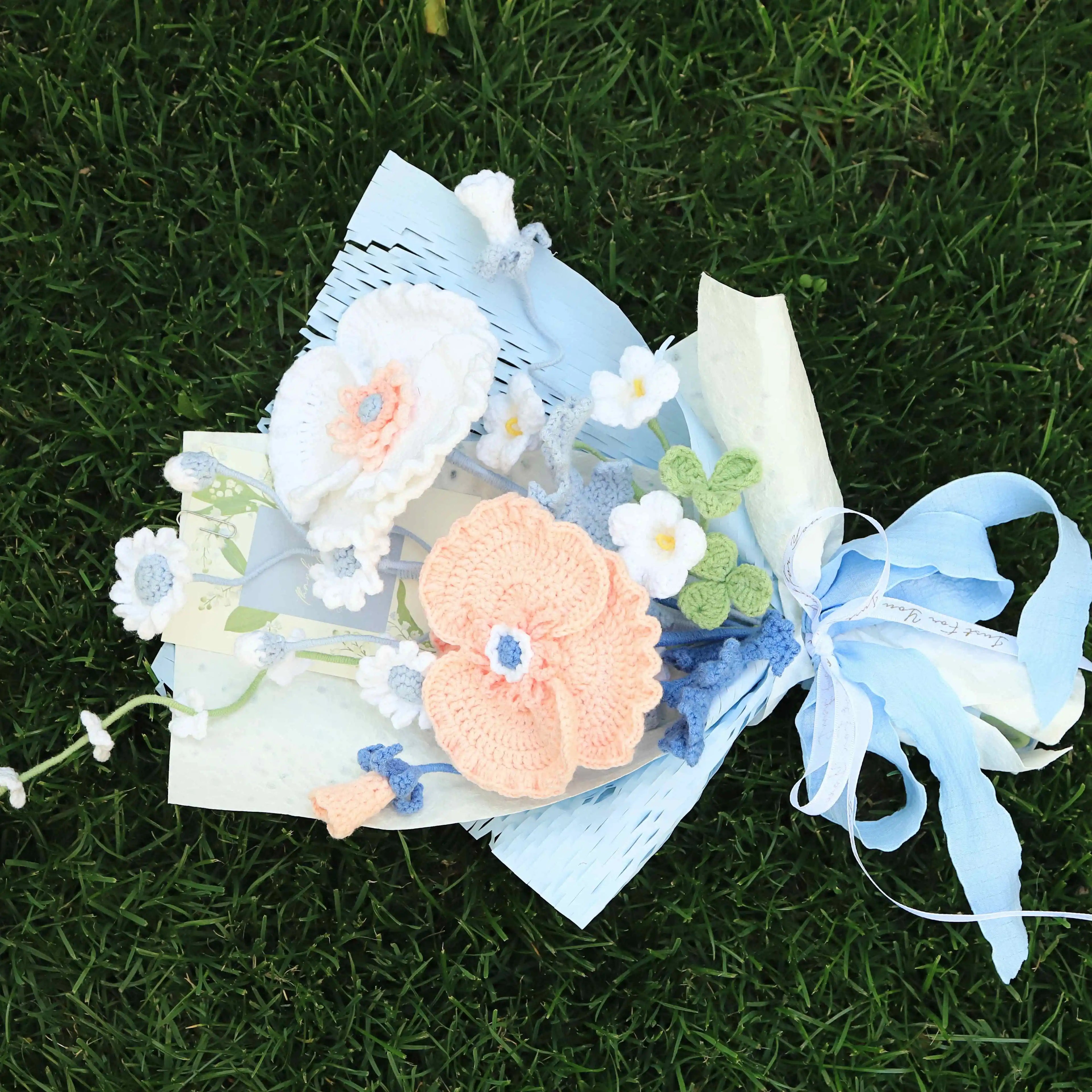 Handmade Poppyr Knitted Bouquet