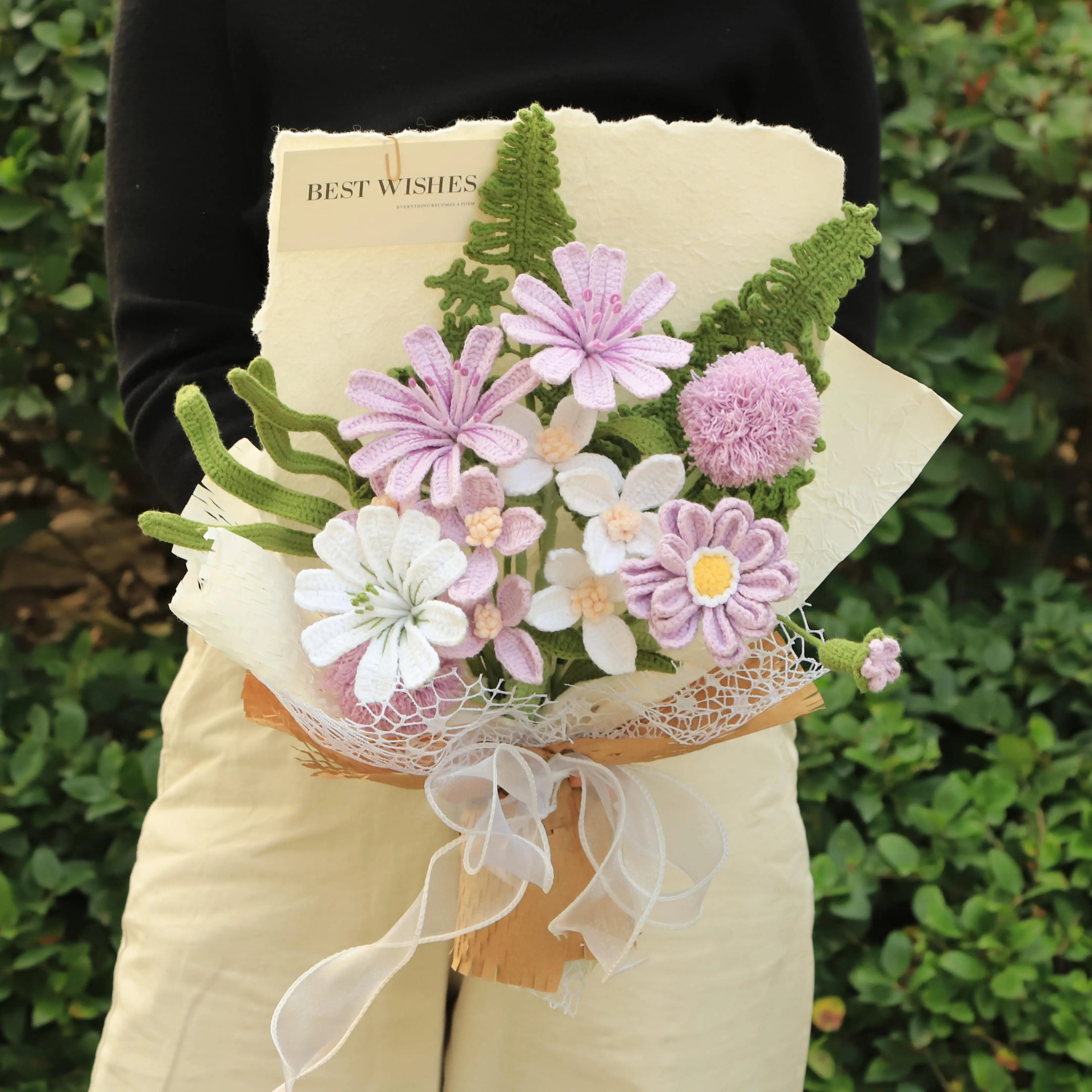Handmade Knitted Flower Bouquet