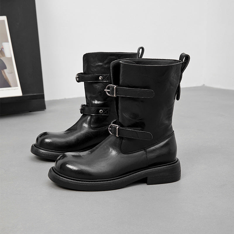 Handmade Classic Rider Mid-Calf Boots