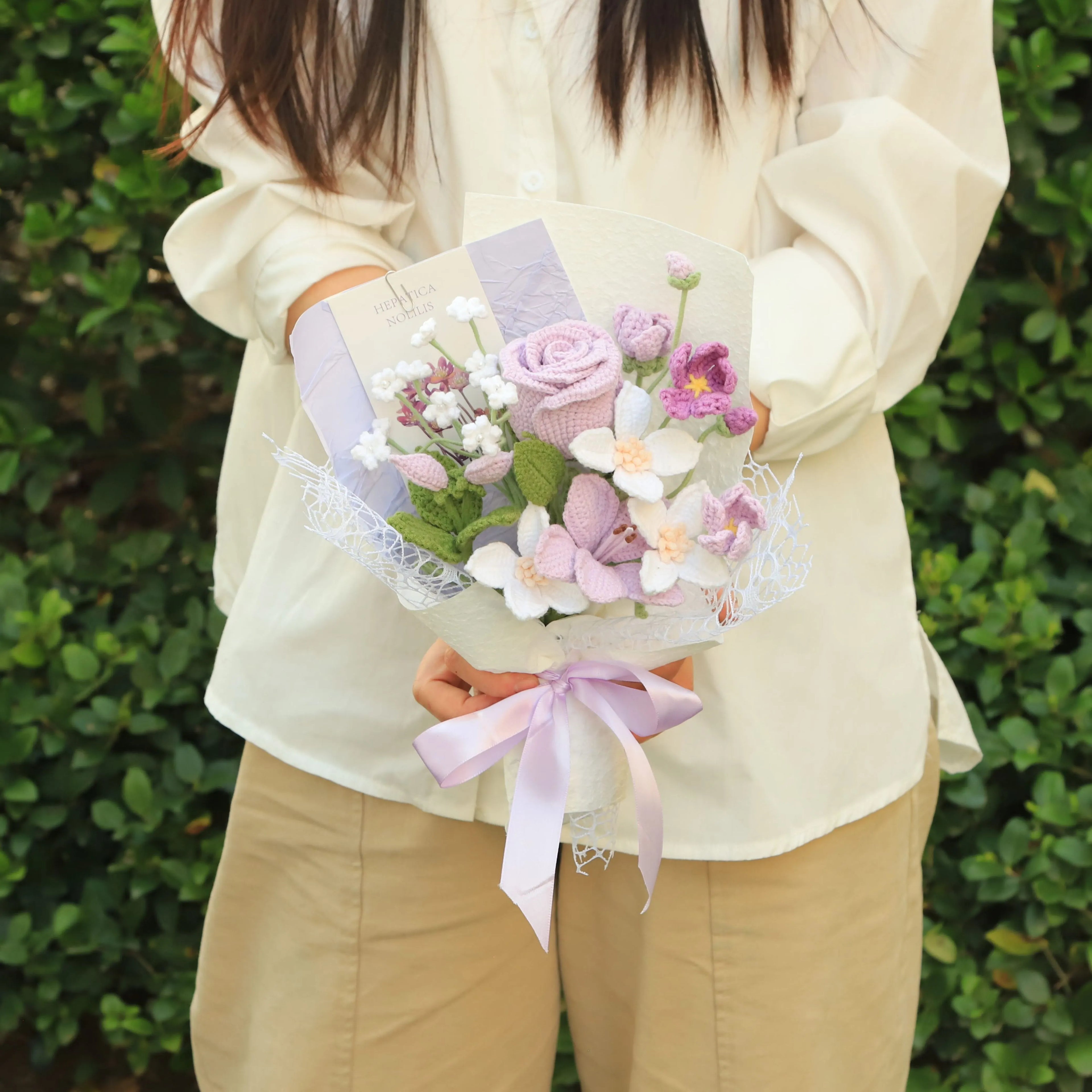 Handmade Rose Mixed Flower Bouquet
