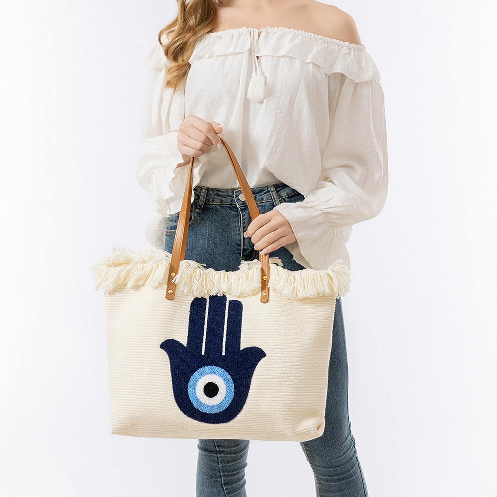 Bohemian Vintage Large Capacity Canvas Shoulder Bag