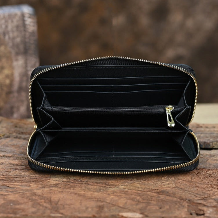 Vintage Leather High-Capacity Fashion Embossed Wallet