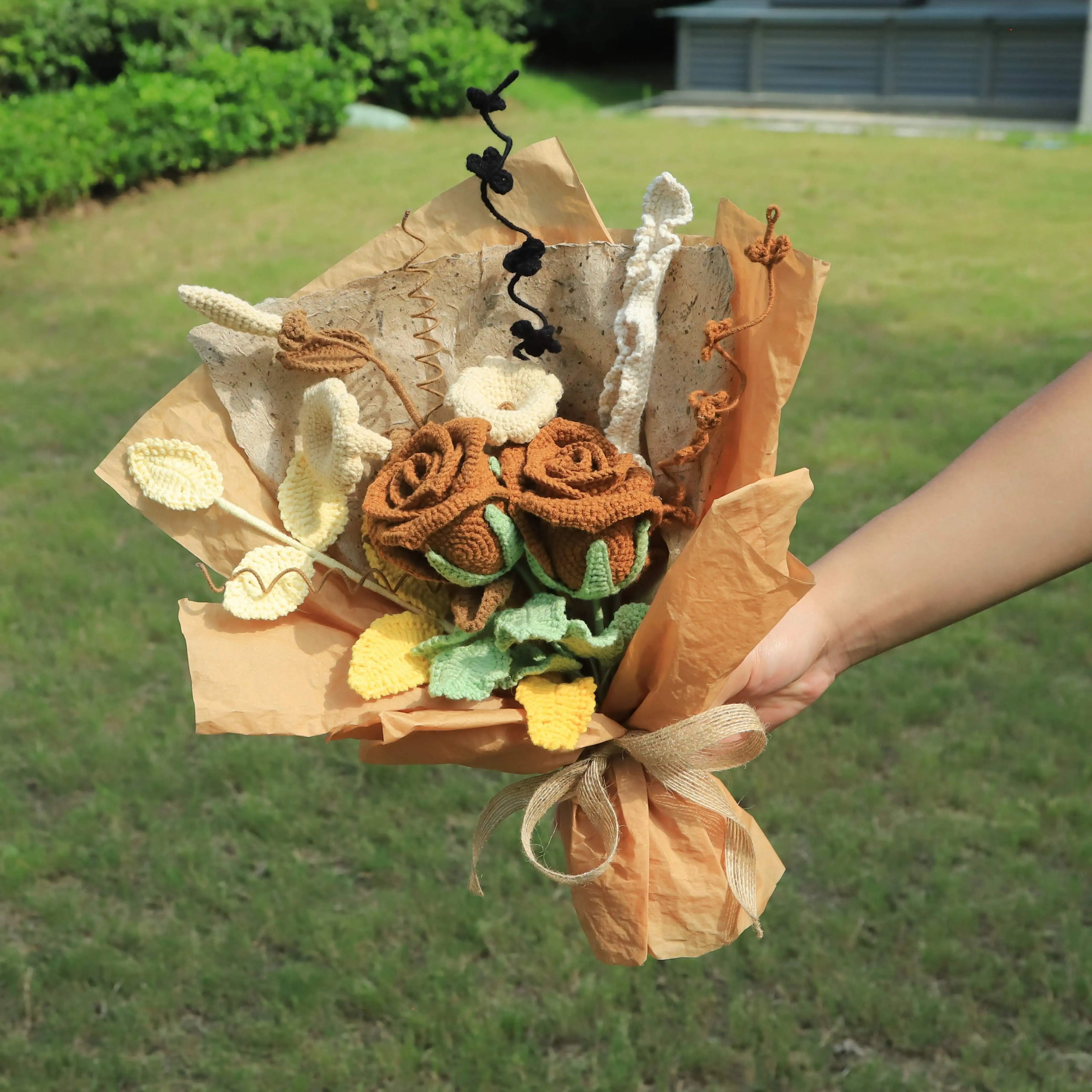 Handmade Knitted Vintage Bouquet