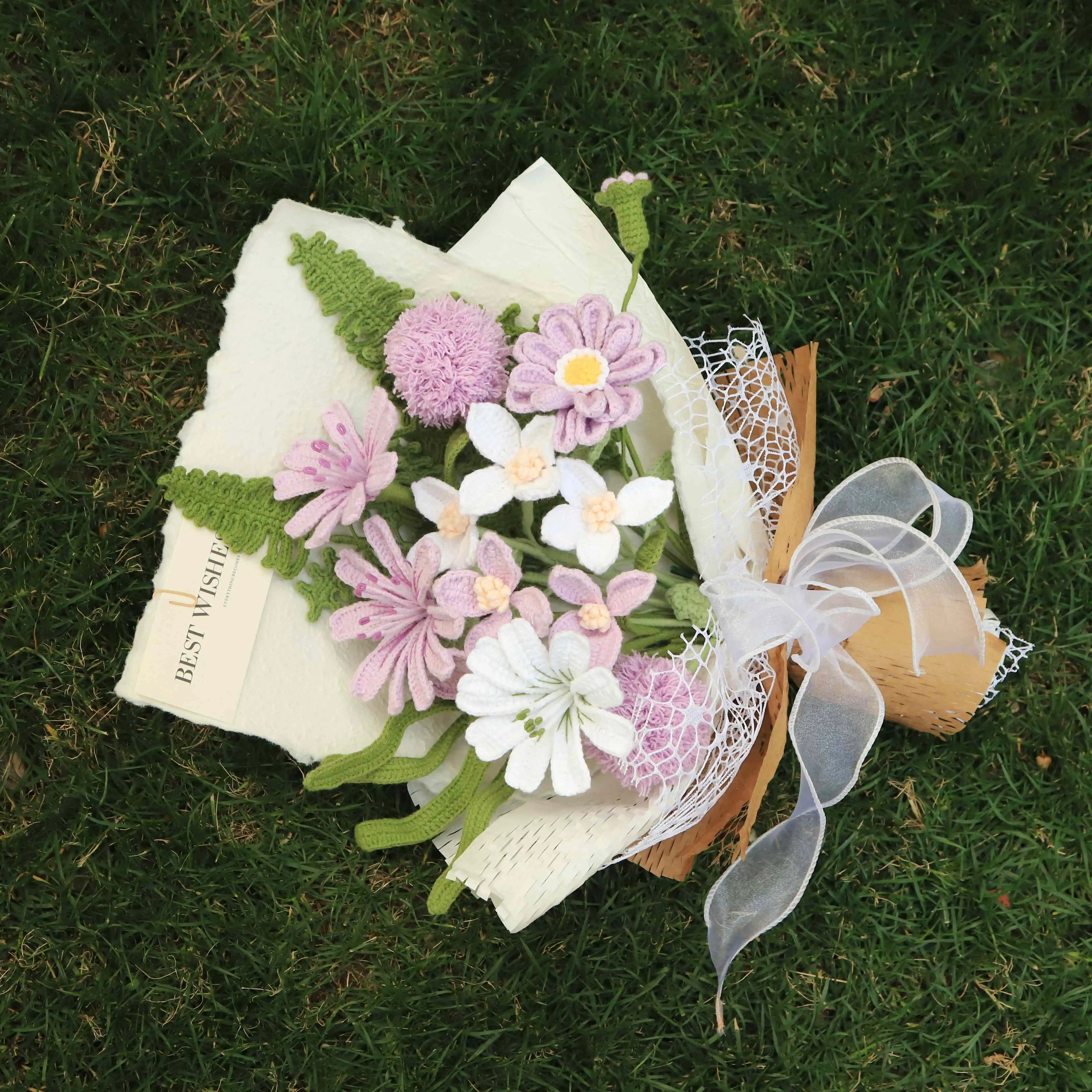 Handmade Knitted Flower Bouquet