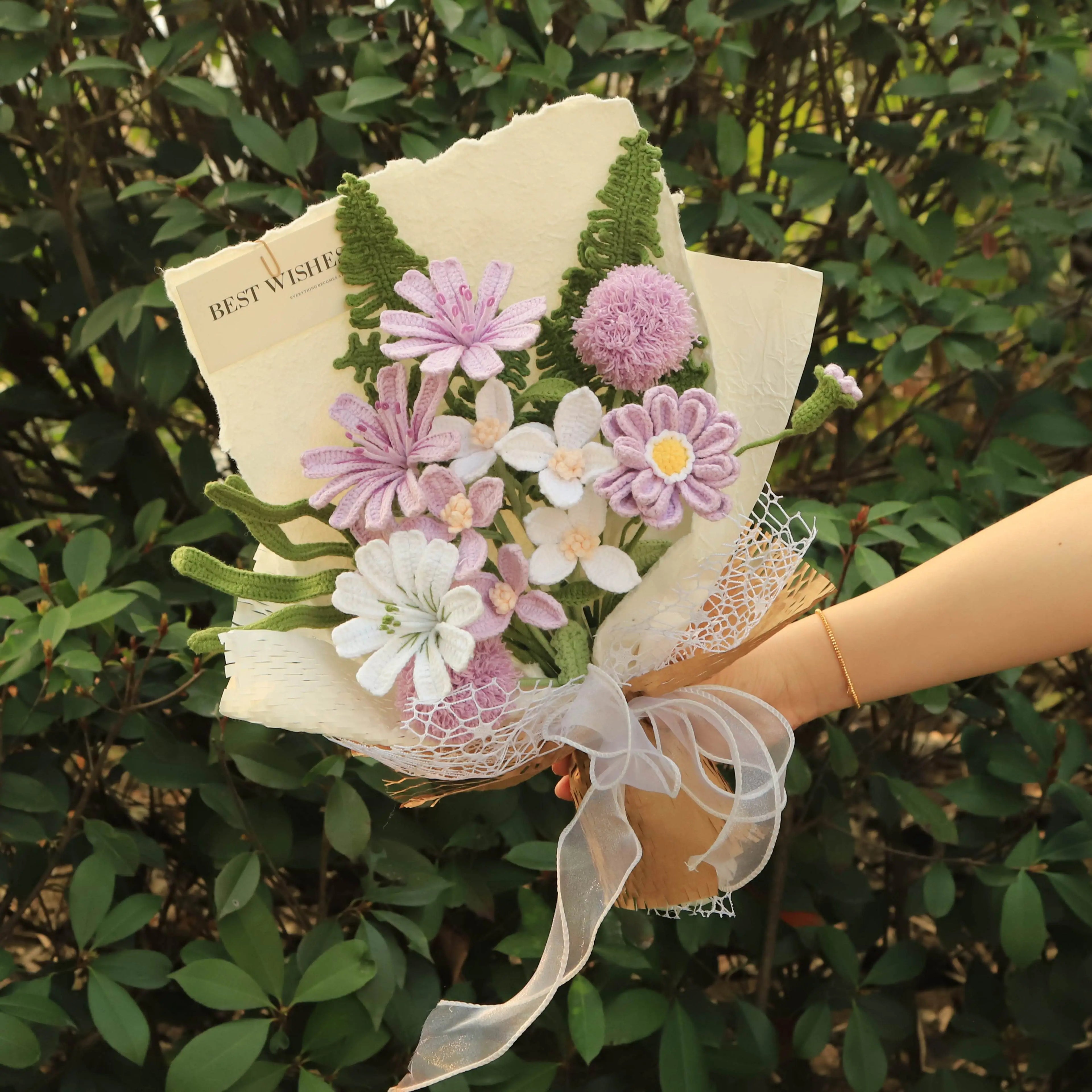 Handmade Knitted Flower Bouquet
