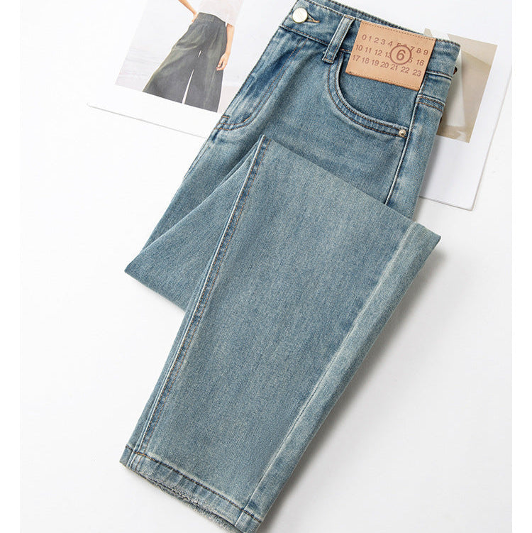 High-Waisted Straight-Leg Sculpting Jeans