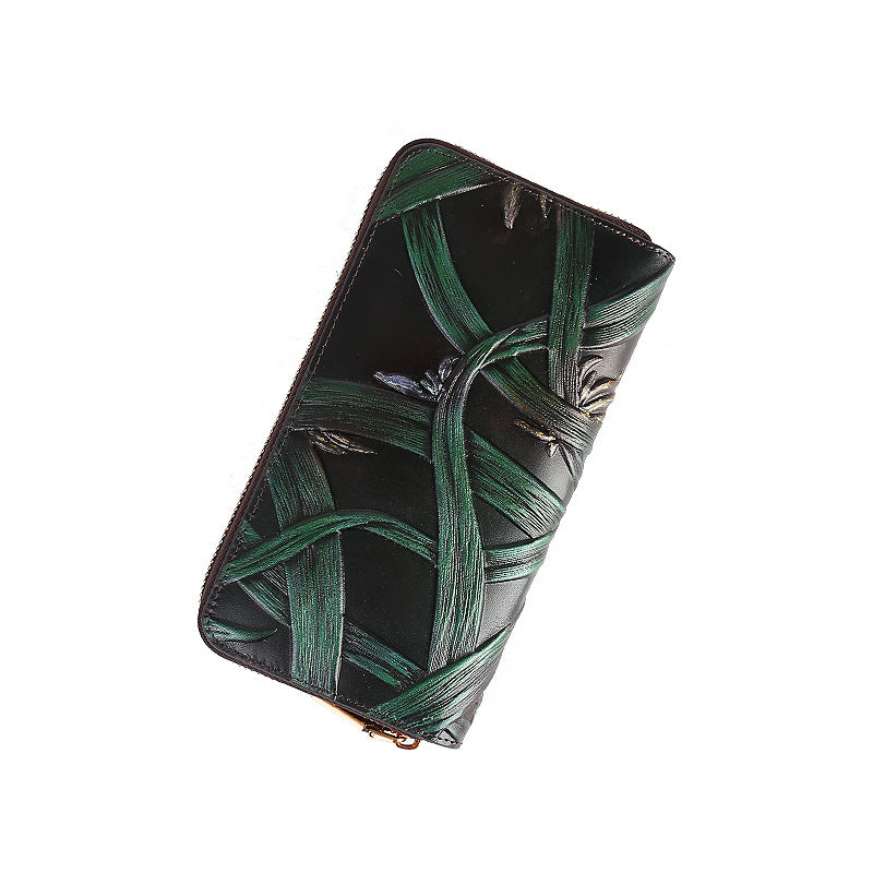 Vintage Stylish Embossed Leather Wallet