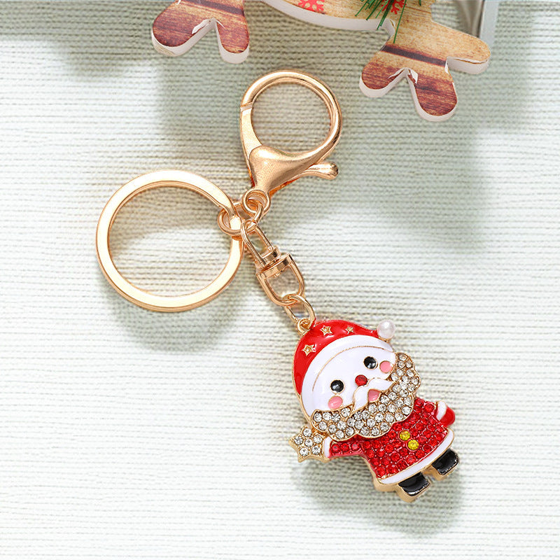 Snowman, Reindeer & Santa Claus Car Keychain