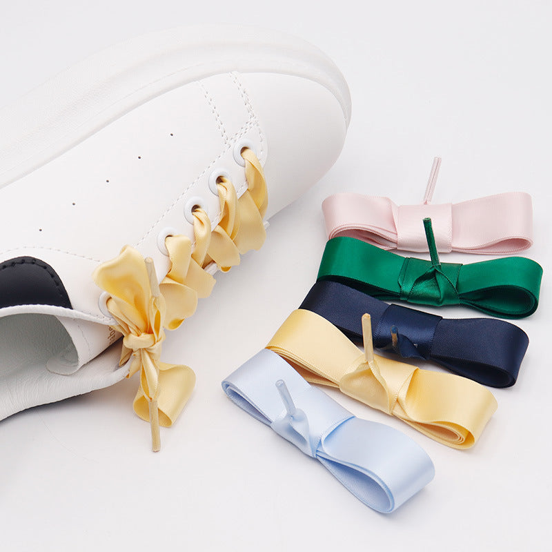 Colorful Silk Versatile Shoelaces (2.2cm)