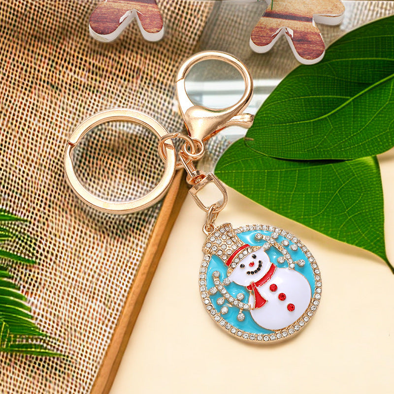 Snowman, Reindeer & Santa Claus Car Keychain