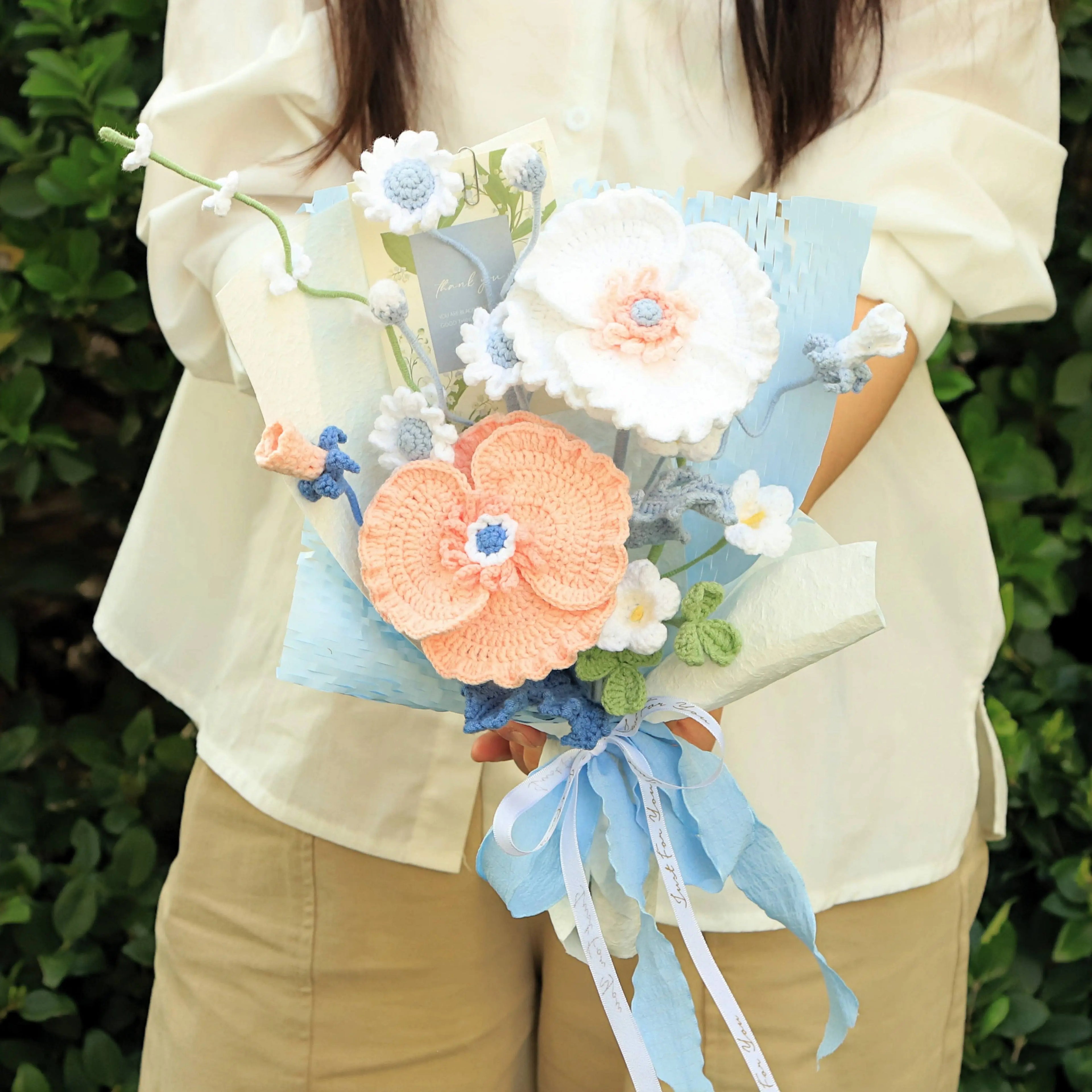 Handmade Poppyr Knitted Bouquet