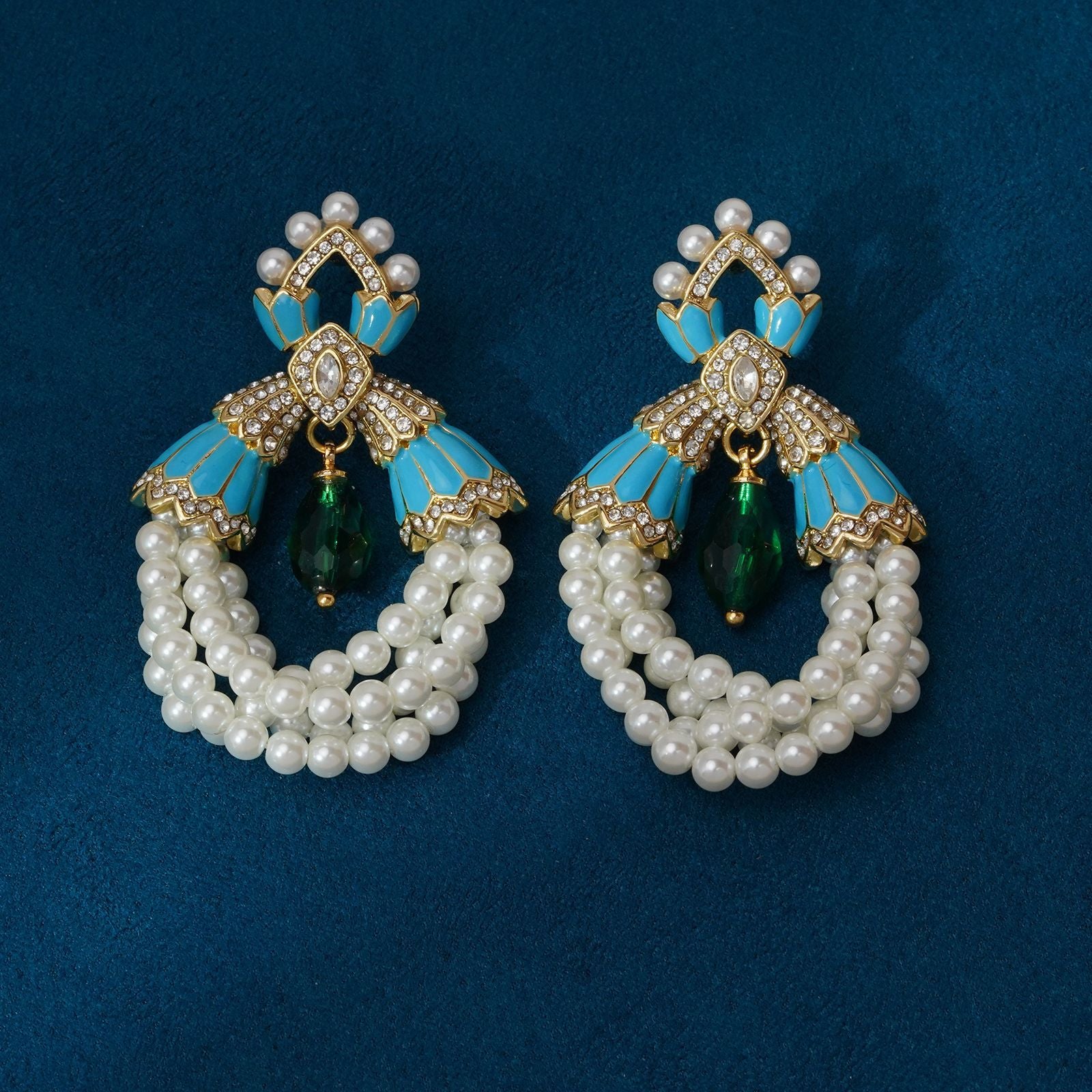 Vintage Pearl Tassel Earrings