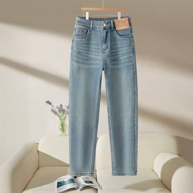 High-Waisted Straight-Leg Sculpting Jeans