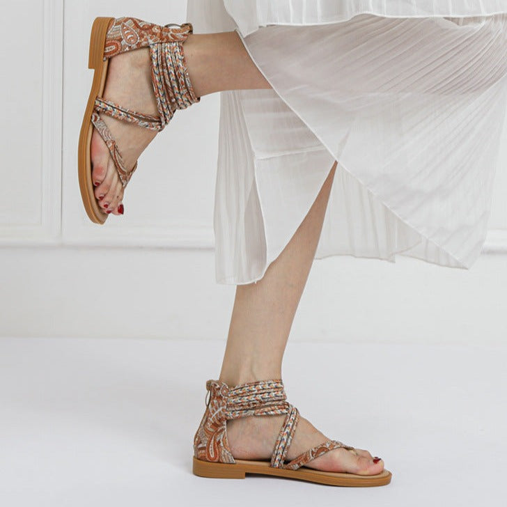 Bohemian Vintage Beach Vacation Sandals