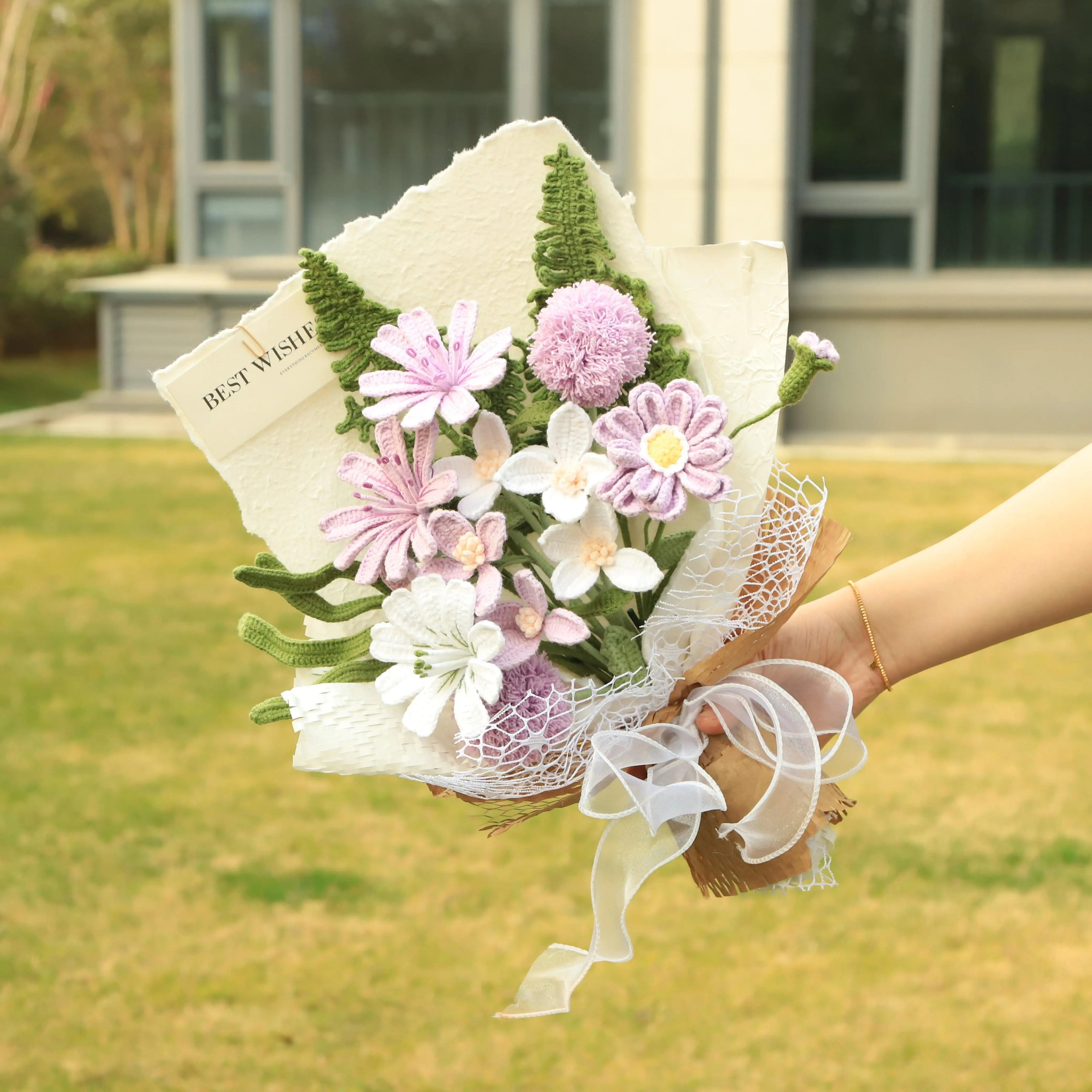 Handmade Knitted Flower Bouquet