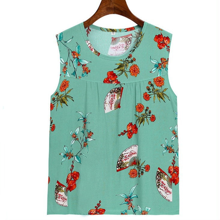 Summer Sleeveless Vest and Capri Pajama Set