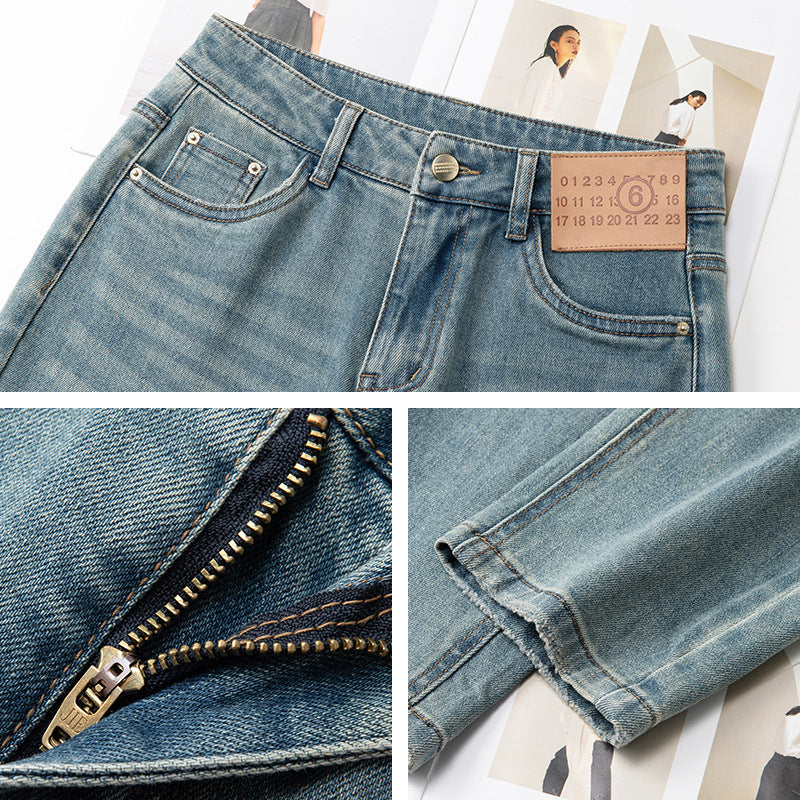 High-Waisted Straight-Leg Sculpting Jeans