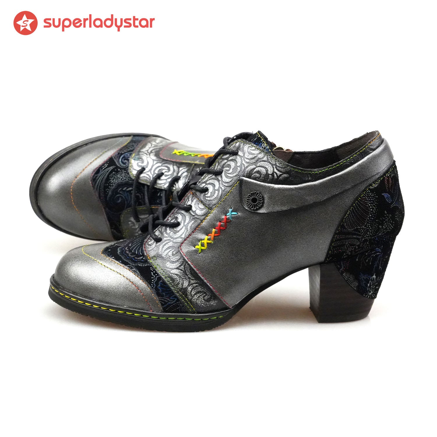 Vintage Handmade Leather Fashion Pumps