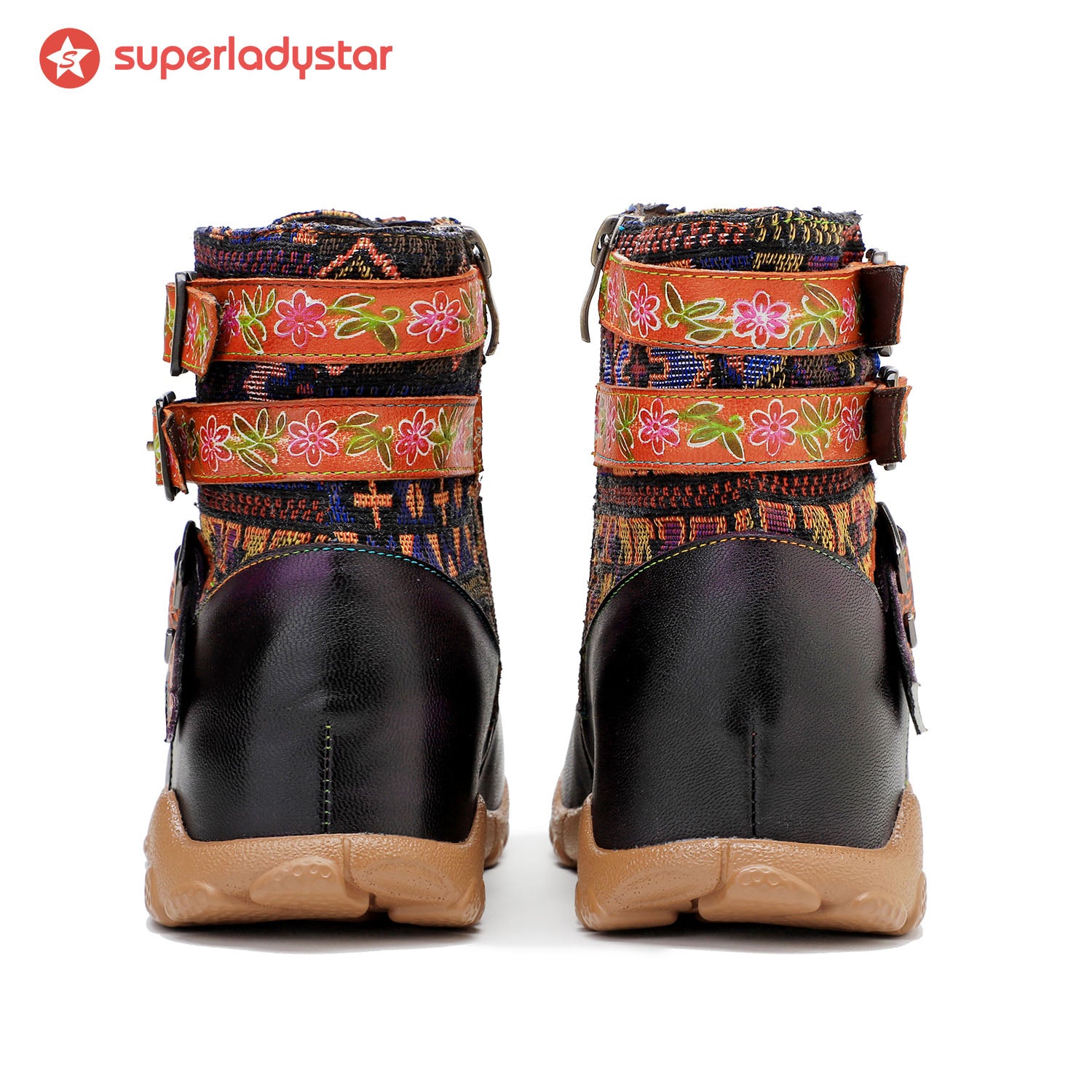 Botas de caminhada confortáveis de couro