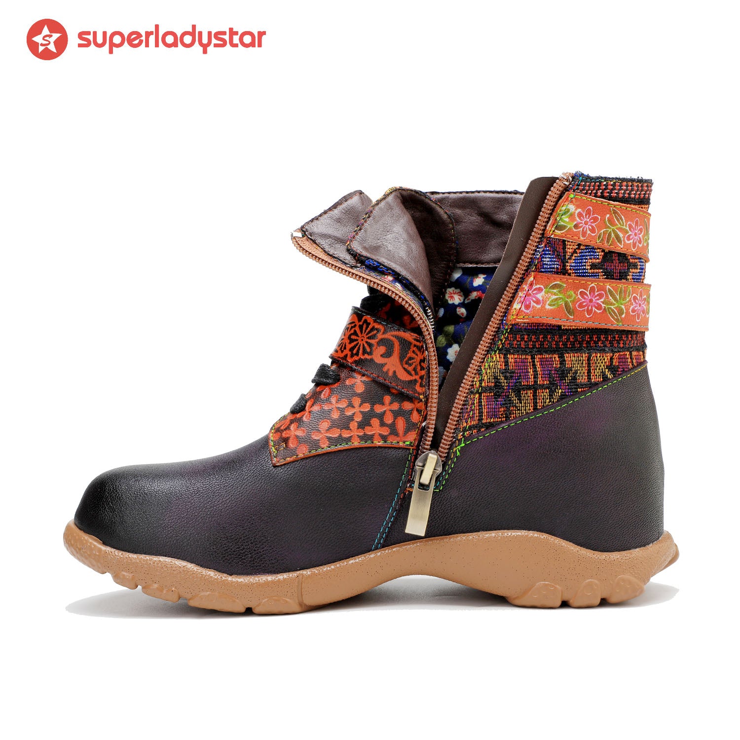 Botas de caminhada confortáveis de couro