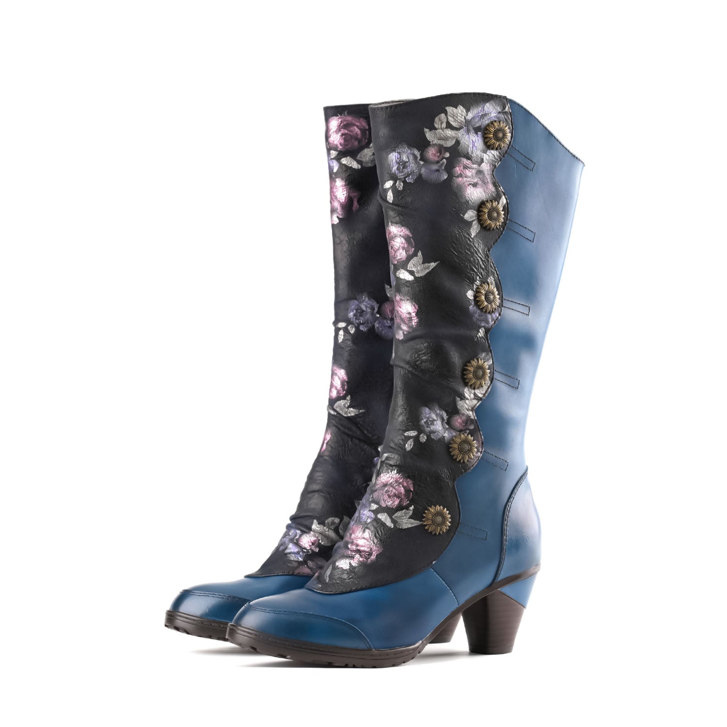 Vintage Handmade Real Leather Boots