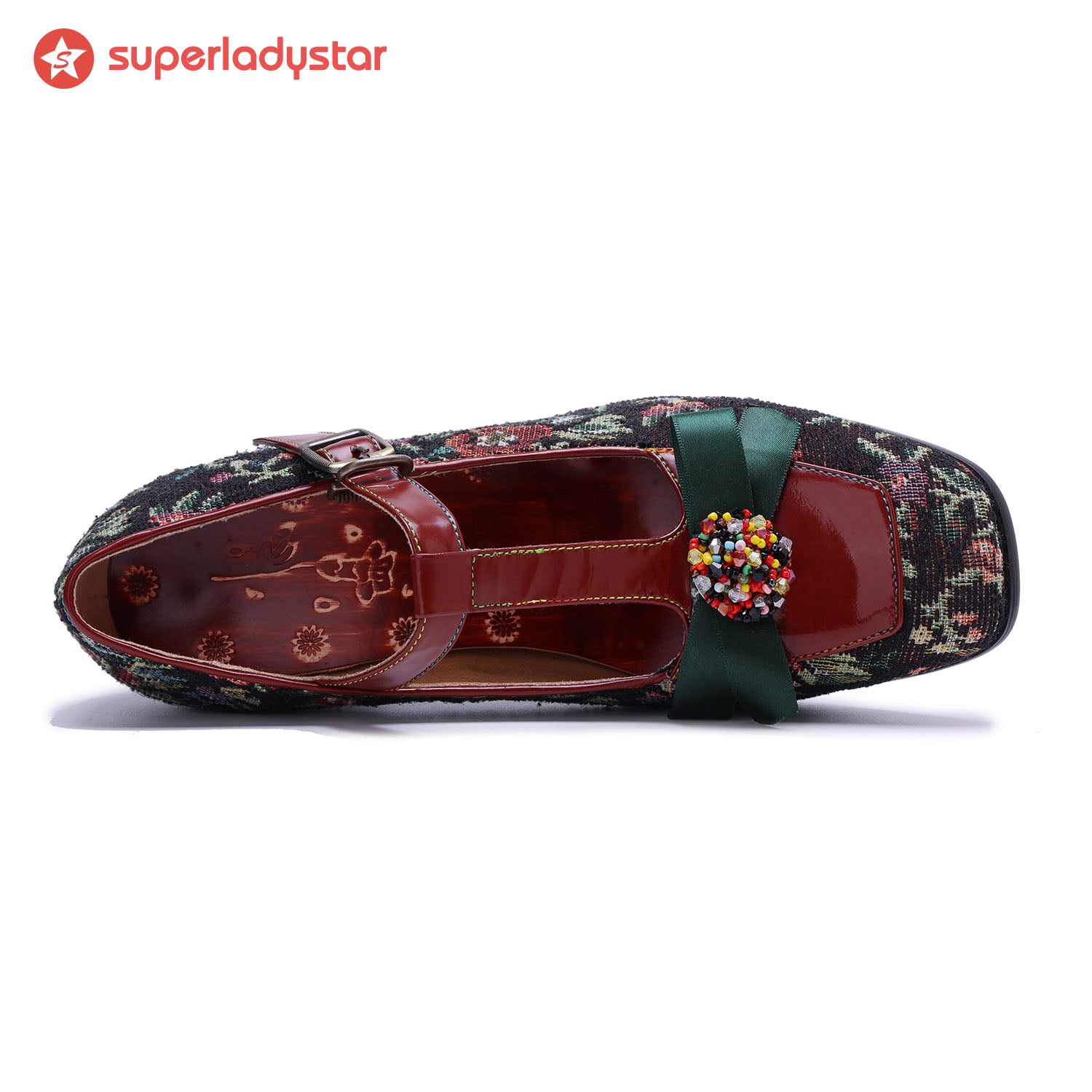 Vintage Floral Floral Pumps délicats
