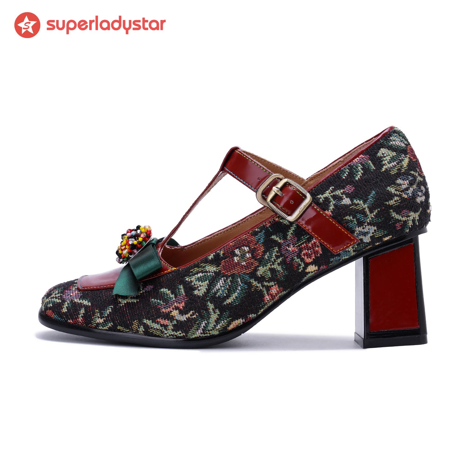 Vintage Floral Floral Pumps délicats