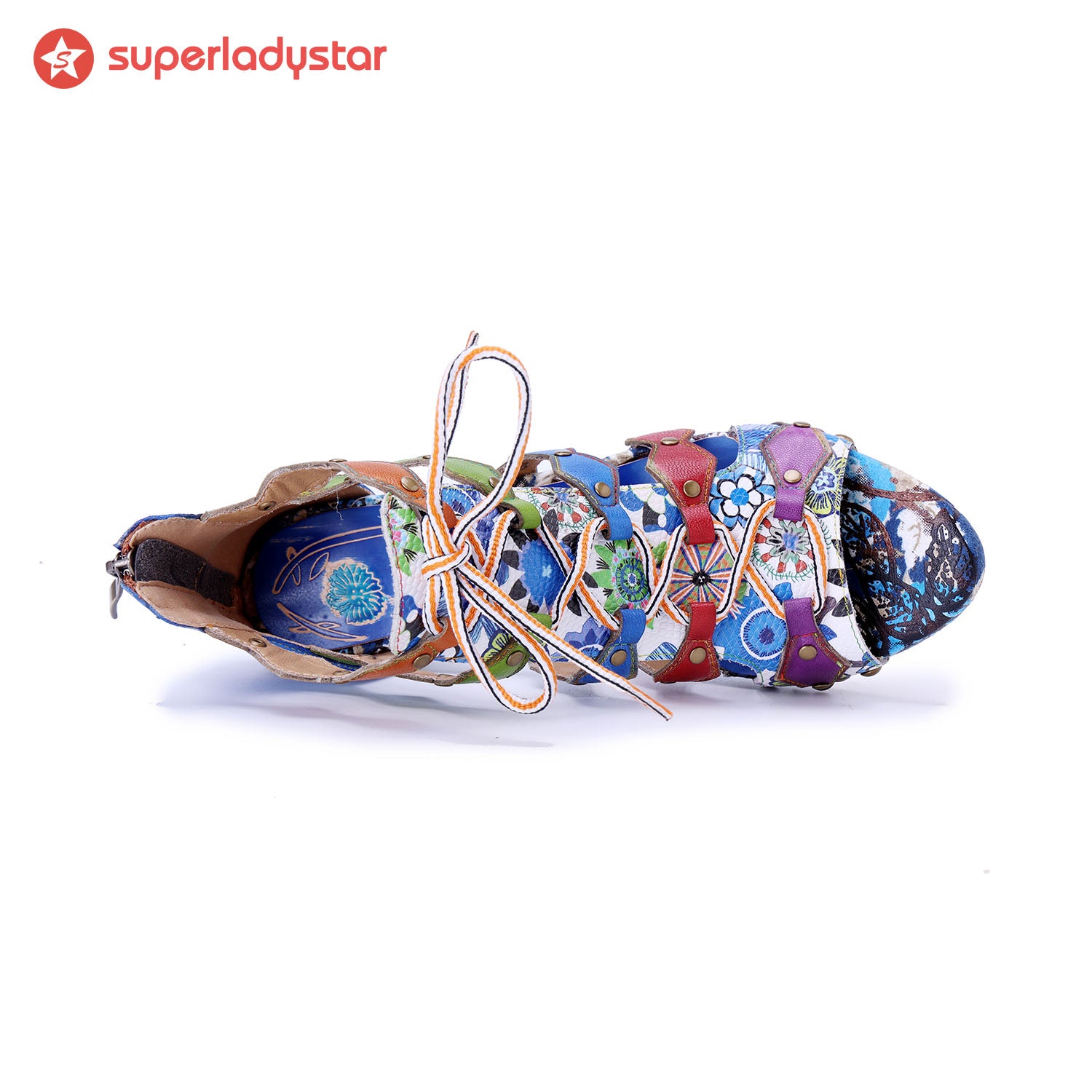 Colorful Mosaic Art Sandals