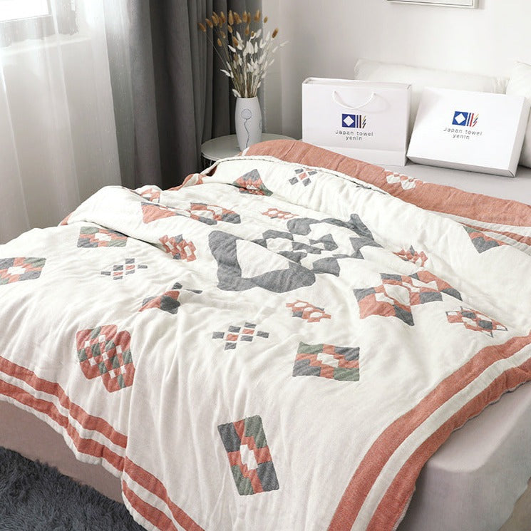 New Breathable Cotton-Blend Blanket & Quilt for Summer